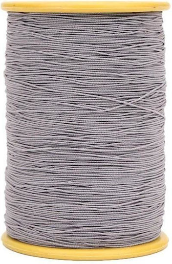 Elastic Sewing Cord 0.45 Mm Rubber Tape Label Coating Core Elastic Thread Gray
