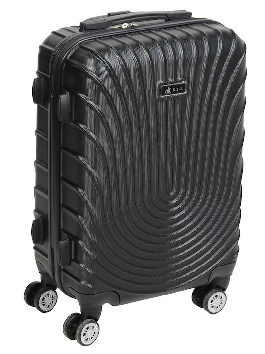Keskor Medium Black Suitcase With 4 Wheels Height 57cm