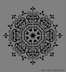 Rich Wall Stencil 50x70cm 039