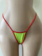 Chiloței Sexy String Verde-Roșu