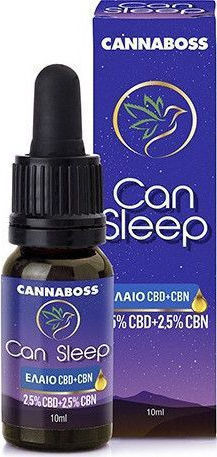 Cannaboss Cbd + Cbn Can Sleep Масло От Коноп За Безсъние 250mg С 5% CBD И С 5% CBG 10ml