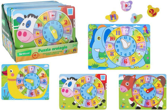 Wooden Kids Peg Puzzle (Various Designs) 1pc Globo