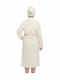 SteweHome Damen Bademantel Handtuch Haar Creme Baumwolle