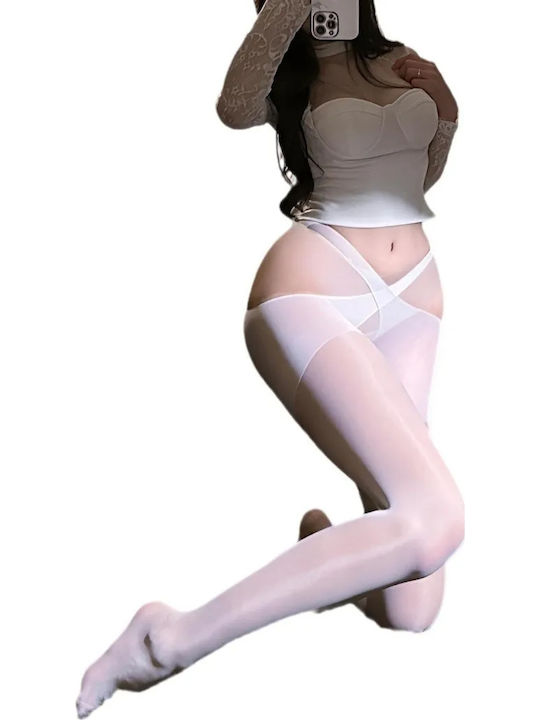 Kinksters Sexy Καλσόν Λευκό