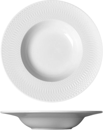 Prestige Teller Suppe aus Porzellan mit Durchmesser 23cm 2Stück