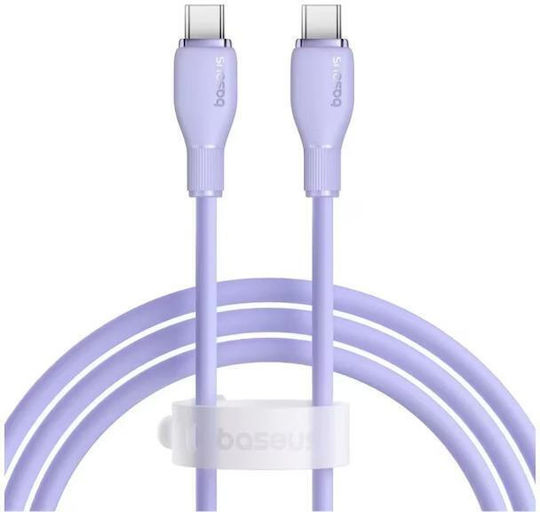 Cablu De Date Încărcare Rapidă Pudding Smartphone Usb Type-c La Usb Type-c 100w 1.5m Violet
