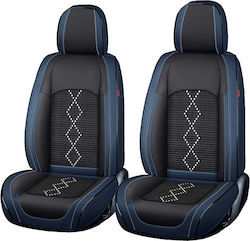Huse Scaune Auto Premium 5 Locuri Carguard Deluxe Perforate Eco Piele Textil Negru Albastru Închis Huse Scaune Auto Premium 5 Locuri Carguard Deluxe Perforate Eco Piele Textil Negru Albastru Închis