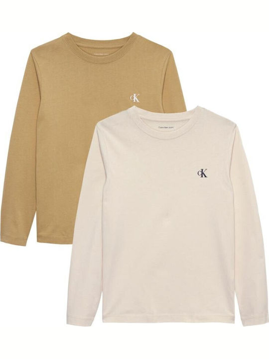 Calvin Klein Σετ Παιδικές Μπλούζες Πολύχρωμες
