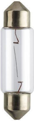Комплект 10 бр. бордови крушки Festoon T10.5x38 12V Philips