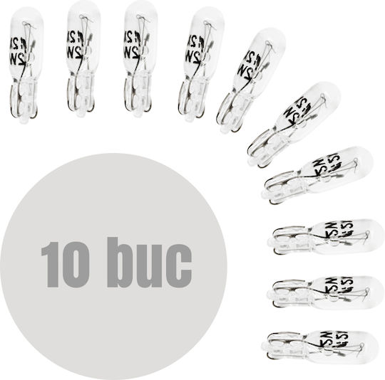 Set 10 Lămpi Auto T5 12v 2w Bord Carguard