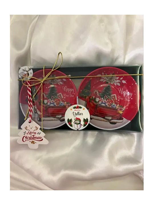 Set 2 Weihnachtliche Metall Schalen Vintage Design Box – 84ml