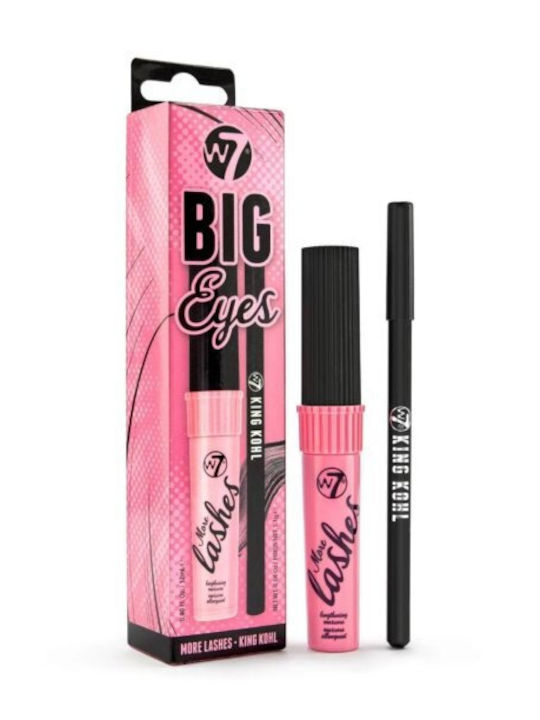 W7 Cosmetics Big Eyes Σετ Μακιγιάζ για τα Μάτια με Νεσεσέρ 2τμχ