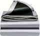 Bradas Waterproof Tarpaulin 260gr/m² 8x5m. Heavy Duty Silver