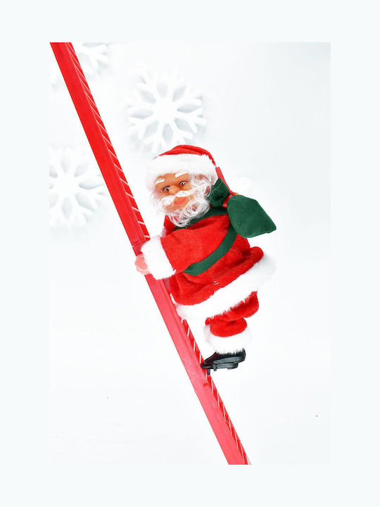Climbing Santa Claus Red Ladder SteweHome – 80x6cm
