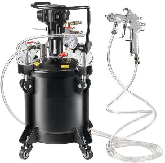 Sistem De Vopsire Cu Rezervor Sub Presiune 10 L 4.1 Bar Diametru Duză 1.5 Mm 170-250 L Min Manometru 1 X Pistol
