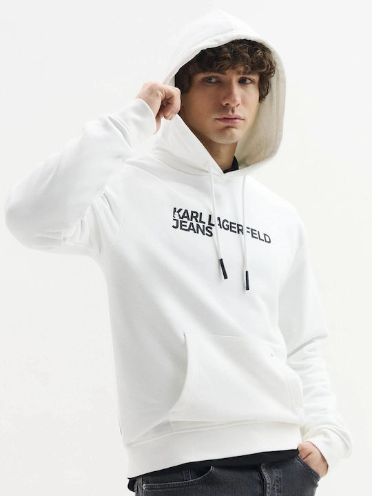 Sweatshirt with Hood White