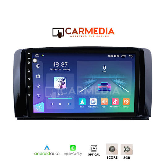 Carmedia Car Audio System for Mercedes-Benz R-Class 2006-2015 (Bluetooth/USB/WiFi/GPS/Apple-Carplay/Android-Auto) with Touch Screen 12.3"
