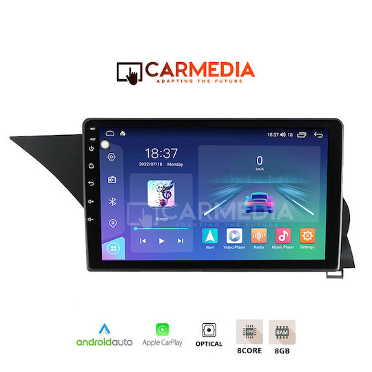 Carmedia Ηχοσύστημα Αυτοκινήτου για Mercedes-Benz GLK 2008-2013 (Bluetooth/USB/WiFi/GPS/Apple-Carplay/Android-Auto) με Οθόνη Αφής 12.3"