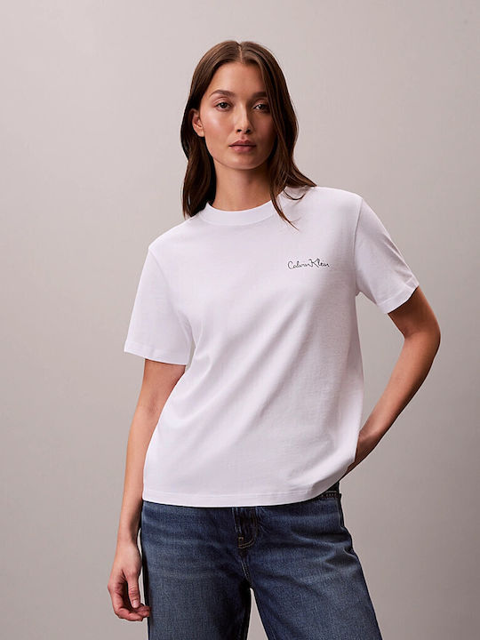 Calvin Klein Γυναικείο T-shirt Brilliant White