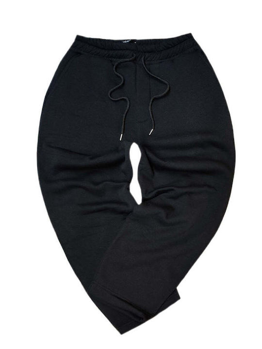 Henry Clothing Παντελόνι Φόρμας Black