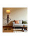 Wooden Floor Lamp Decorative Human Figure 130x10cm