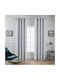 Mc Decor Κουρτίνα Συσκότισης με Τρουκς Γκρι 140x265εκ.