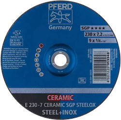 Δισκος Λειανσης Σιδηρου E 230-7 Ceramic 230x7.2x22.23mm Pferd