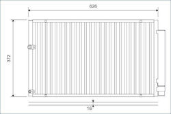Condenser Air Conditioning Valeo 812880