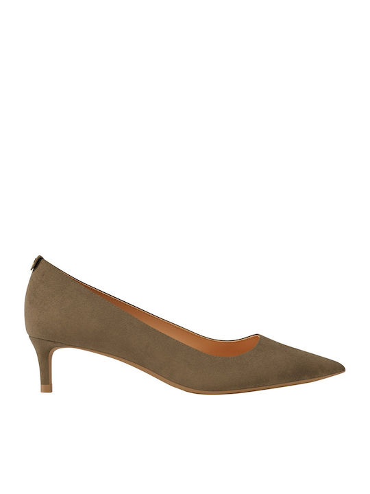Michael Kors Suede Beige Low Heels Alina