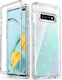 Jup Ulak Калъф 1619431 8865-22 Samsung Galaxy S10 Plus 3 В 1 Рамка TPU Прозрачен С Бляскави Елементи 6.4"