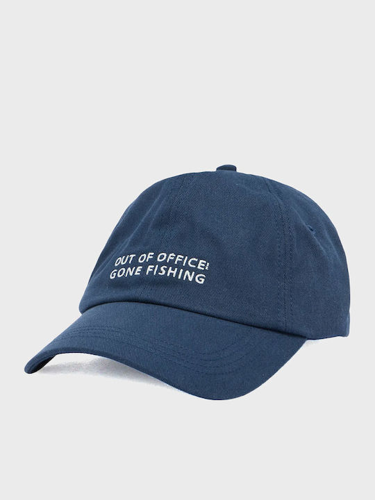 Boss Cotton-twill Cap Embroidered Slogan Derrel-slogan Blue Jockey Men's Blue 50555535-464