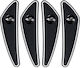 4 Pieces Set Rearview Mirror Protective Anti-Scratch Protection for Car Door Corners Black
