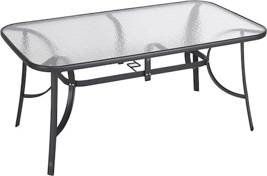Tisch Verpflegung Denim Zusammenklappbar 150x90x71cm Anthracite