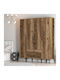 Wardrobe Four Door Sts Walnut 160x47x201cm