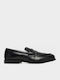 Δερμάτινα Ανδρικά Loafers σε Μαύρο Χρώμα