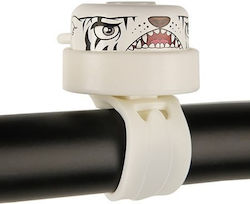 Crazy Safety Kids Bicycle Bell Tiger White