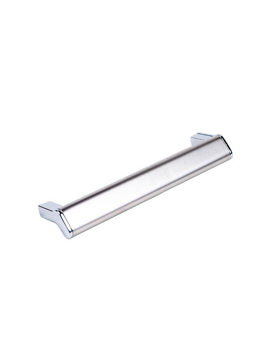 Citterio Line Citterio Mâner Mobilier Din Metal Nichel Mat-Crom Cu Centrele Găurilor 96mm 1048