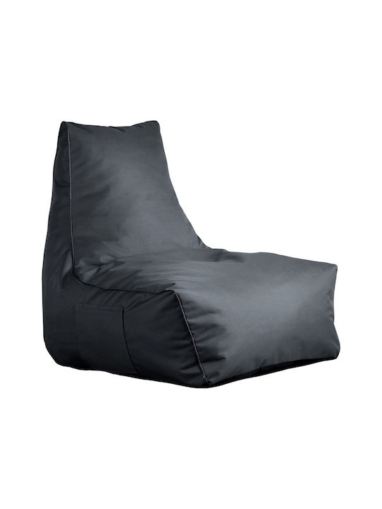 Puff Sessel Wasserdicht Leverian Anthrazit 76x8...