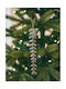 Ornament De Crăciun Pentru Brad Din Cristal Ramură Atârnată Cu Strălucire Colorată 30x1cm