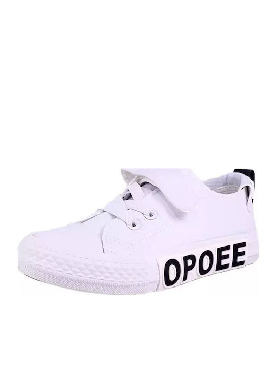Chippo Παιδικά Sneakers Λευκό / Μαύρο
