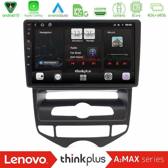 Lenovo Car Audio System for Hyundai ix20 2010-2020 with A/C (Bluetooth/USB/WiFi/GPS/Apple-Carplay/Android-Auto) with Touch Screen 10"