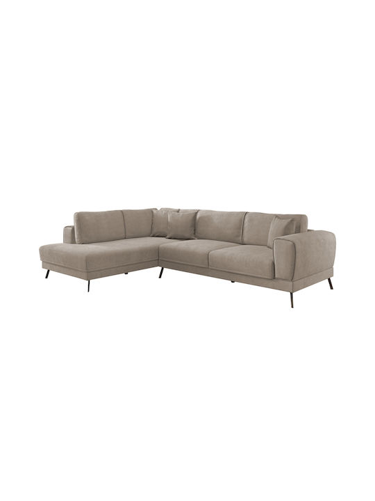 Zenora Ecke Sofa Sofa mit Linke Ecke & Stauraum Beige 304x212x80cm
