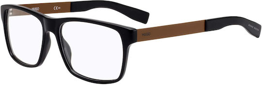 Boss Men's Black Prescription Eyeglass Frame 0203 7le