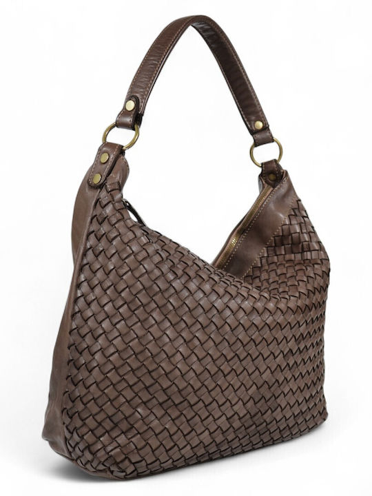 Passaggio Leather Δερμάτινη Γυναικεία Τσάντα Ώμ...