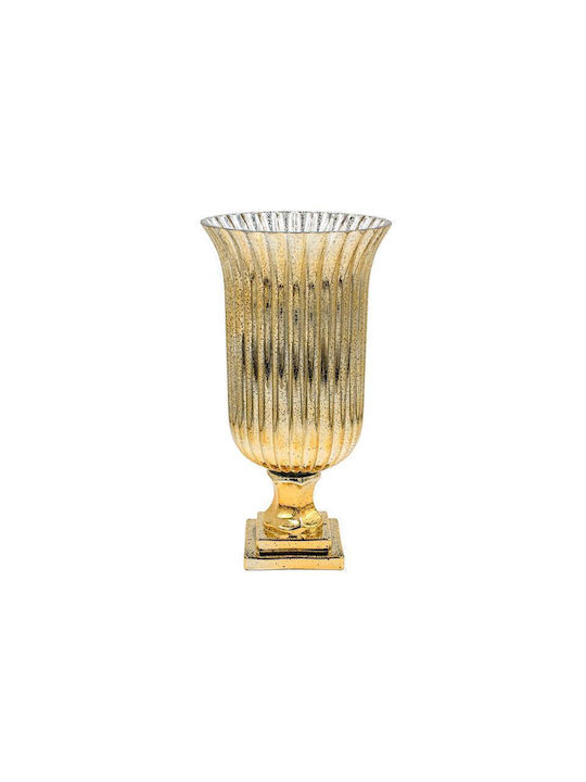 Fylliana Διακοσμητικό Βάζο Glas Fl718 Gold 17x2...