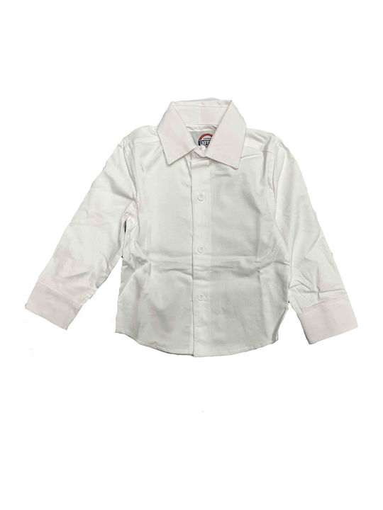 Joyce Kids Shirt Long Sleeve White