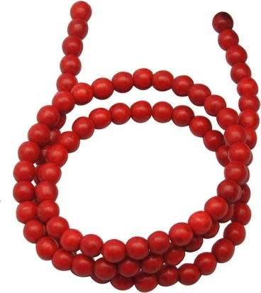 Mărgea Rotundă De Haolit Roșie 4.5mm 91 Bucăți