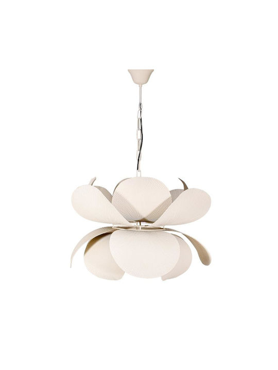 Fylliana Fl620410 Pendant Light Beige with Crystals for Socket E27 57x43cm