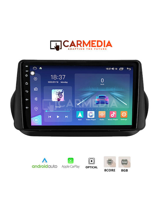 Carmedia Автомобилна Аудио Система (Блутут/USB/WiFi/GPS/Apple-Carplay/Android-Auto) с Тъчскрийн 12.3"