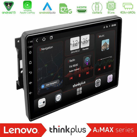 Lenovo Ηχοσύστημα Αυτοκινήτου για Jeep Commander / Compass / Grand Cherokee / Patriot Dodge Caliber / Charger Chrysler 300C / PT Cruiser (Bluetooth/USB/AUX/WiFi/GPS/Apple-Carplay/Android-Auto) με Οθόνη Αφής 10"